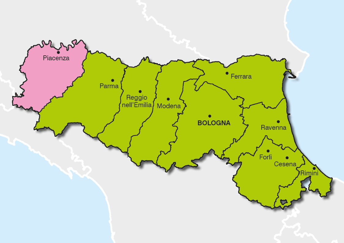 Mappa pianificazione Enti locali in Emilia-Romagna - immagine